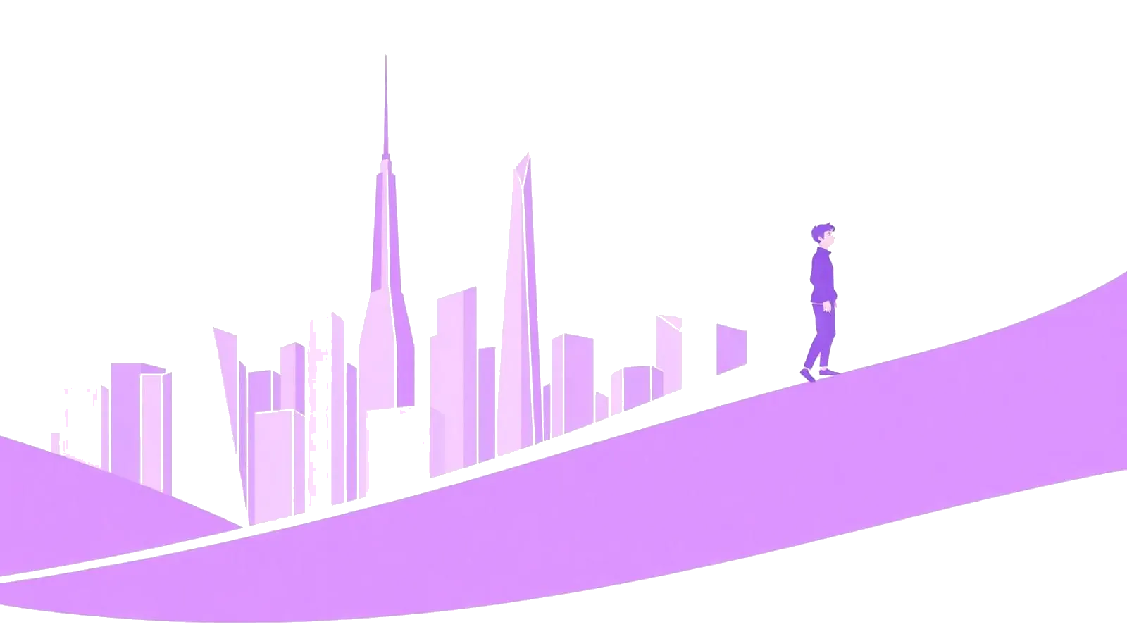 Abstract illustration representing the intersection of human potential and technology, LegacyBuilt Innovations