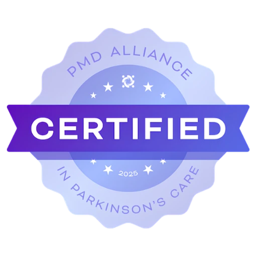 PMD Alliance Certified in Parkinson's Care seal, CPDC Advocate